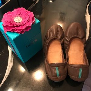 Tieks Chocolate Brown Ballet Flats - Size 7